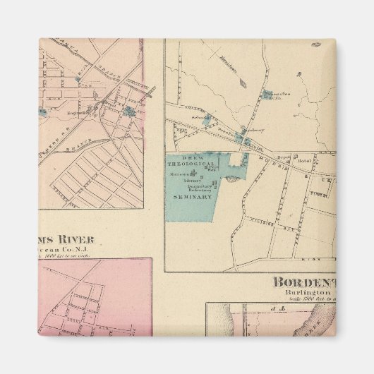 Madison, Bordentown, NJ Magneet (Voorkant)