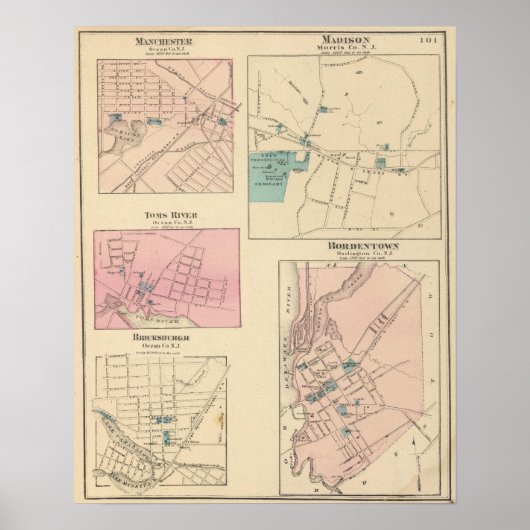 Madison, Bordentown, NJ Poster (Voorkant)