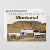 Madison Buffalo Jump Briefkaart (Voorkant / Achterkant)