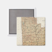 Madison, Chenango, provincie Broome Magneet (Voorkant / Achterkant)