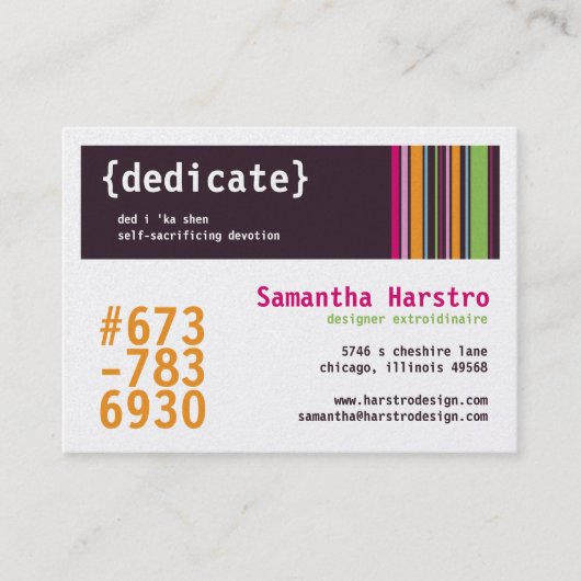 Madison Chubby Visitekaartjes (Voorkant)