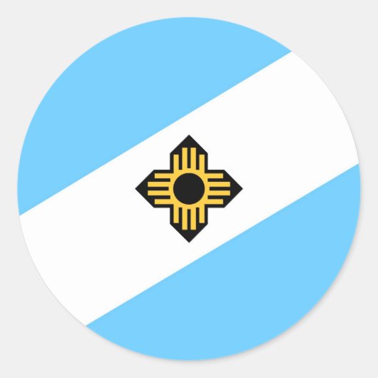 Madison City vlag Wisconsin staat Amerika land Ronde Sticker (Voorkant)