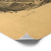 Madison Connecticut 1881 Panorama Poster (Hoek)