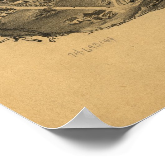 Madison Connecticut 1881 Panorama Poster (Hoek)