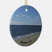 Madison CT Connecticut Hammonasset Beach Keramisch Ornament (Rechts)