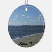 Madison CT Connecticut Hammonasset Beach Keramisch Ornament (Links)