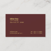 Madison Dual Visitekaartje (Achterkant)