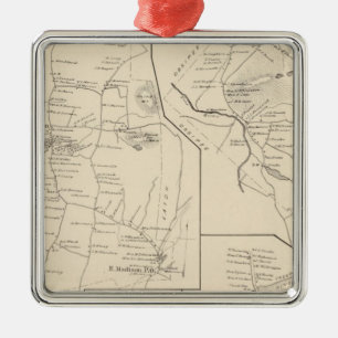 Madison, Effingham Metalen Ornament