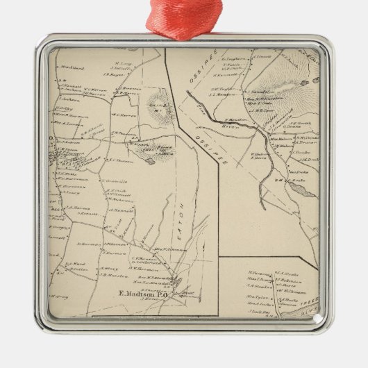 Madison, Effingham Metalen Ornament (Voorkant)