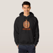Madison Halloween Suiker Schedel Design Hoodie (Voorkant volledig)