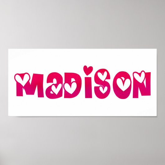 Madison in het hart poster (Voorkant)