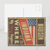 Madison Indiana Briefkaart (Voorkant / Achterkant)
