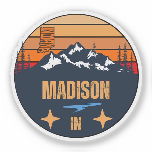 Madison, Indiana  Sticker (Voorkant)