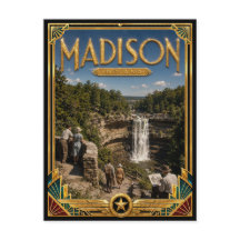Madison Indiana Vintage Art Deco Gouden Tijdperk