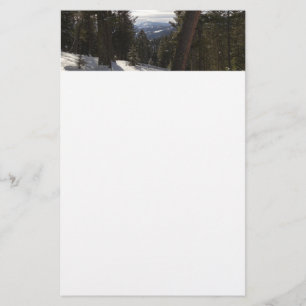 Madison Mountains in de winter in Montana Briefpapier