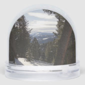 Madison Mountains in Winter in Montana Sneeuwbol (Achterkant)