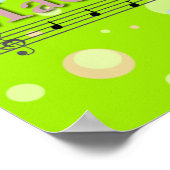 Madison Muzikale Naam Peuterkamer Poster (Hoek)