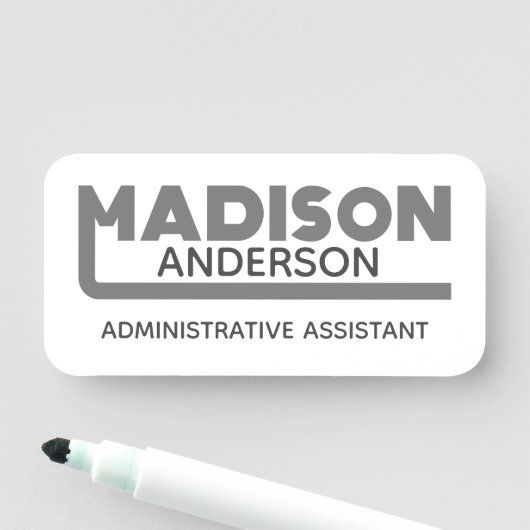 Madison Name Tag (In situ)