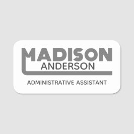 Madison Name Tag