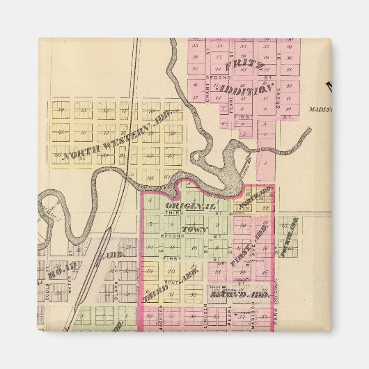 Madison, Nebraska Magneet (Voorkant)