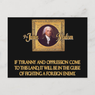Madison over buitenlandse vijanden briefkaart