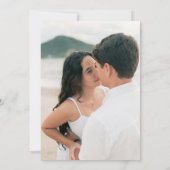 Madison Peach Elegant Wedding Save The Date (Achterkant)