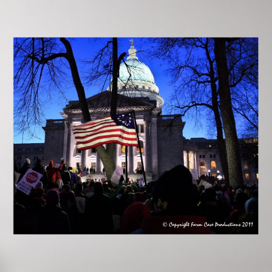Madison Protest om de Bill te doden Poster (Voorkant)
