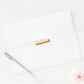 Madison Retro  tekst Ronde Sticker (Envelop)