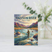 Madison Rivier Verenigde Staten Briefkaart (Staand voorkant)