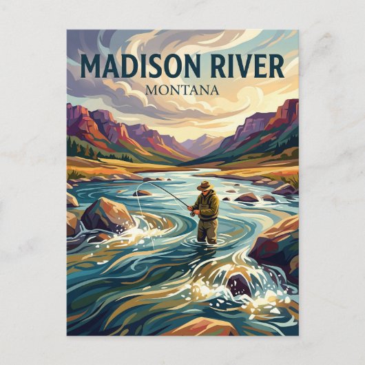 Madison Rivier Verenigde Staten Briefkaart (Voorkant)