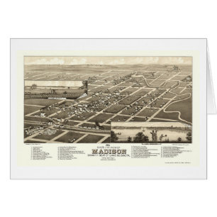 Madison, SD Panorama Map - 1883