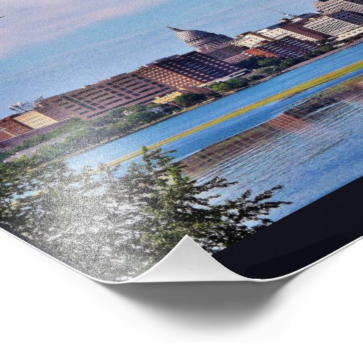 Madison Skyline Foto Afdruk (Hoek)