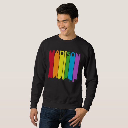 Madison Skyline LGBT Pride Trui (Voorkant volledig)