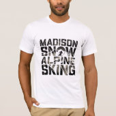Madison sneeuwskiën t-shirt (Voorkant)