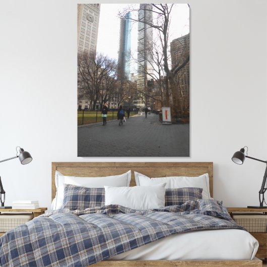 Madison Square Park, New York, Verenigde Staten Canvas Afdruk (Insitu (Slaapkamer))
