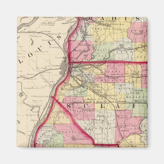 Madison, St Clair, provincie Monroe Magneet (Voorkant)