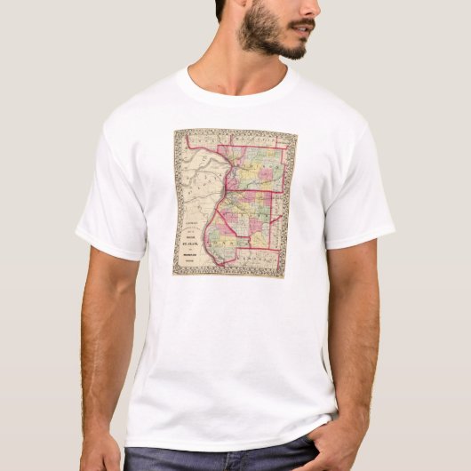 Madison, St Clair, provincie Monroe T-shirt (Voorkant)