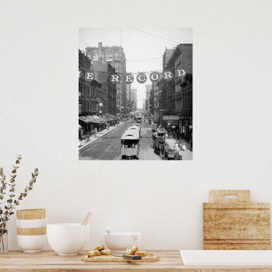 Madison Street, Chicago, 1900 Poster (Keuken)