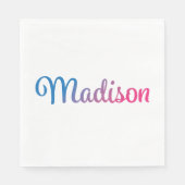 Madison Stylish Cursive Servet (Voorkant)