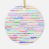 Madison Text Design II Ornament (Voorkant)