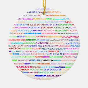 Madison Text Design II Ornament