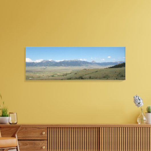 Madison Valley, Montana Canvas Afdruk (Insitu (Woonkamer))