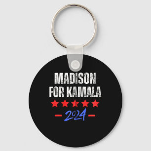 Madison voor Kamala 2024 DNC Kamala Harris Support Sleutelhanger