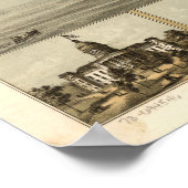 Madison WI 1867 Antiek Panorama Poster (Hoek)