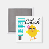 Madison WI Chick Magneet (Voorkant / Achterkant)