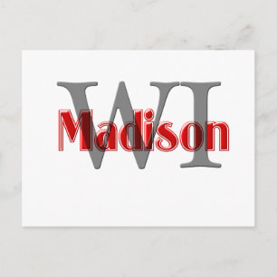 madison wi red briefkaart