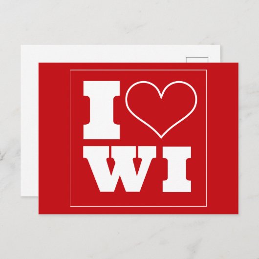 Madison (WI) Uitnodiging achterklep (Voorkant / Achterkant)