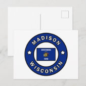 Madison Wisconsin Briefkaart (Voorkant / Achterkant)
