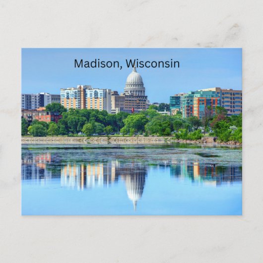 Madison, Wisconsin Briefkaart (Voorkant)