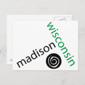 Madison Wisconsin Briefkaart (Voorkant / Achterkant)